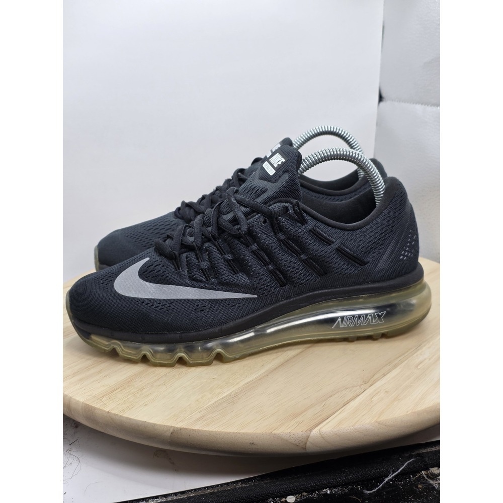 Women's Size 7.5 - Nike Air Max 2016 Black White Ice Sneakers Shoes 806772-001